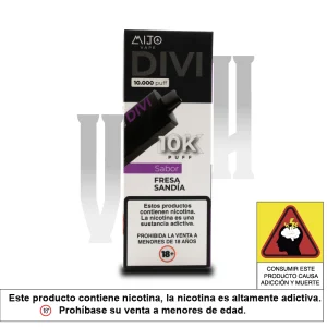MIJO DIVI 10000 PUFFS FRESA SANDIA