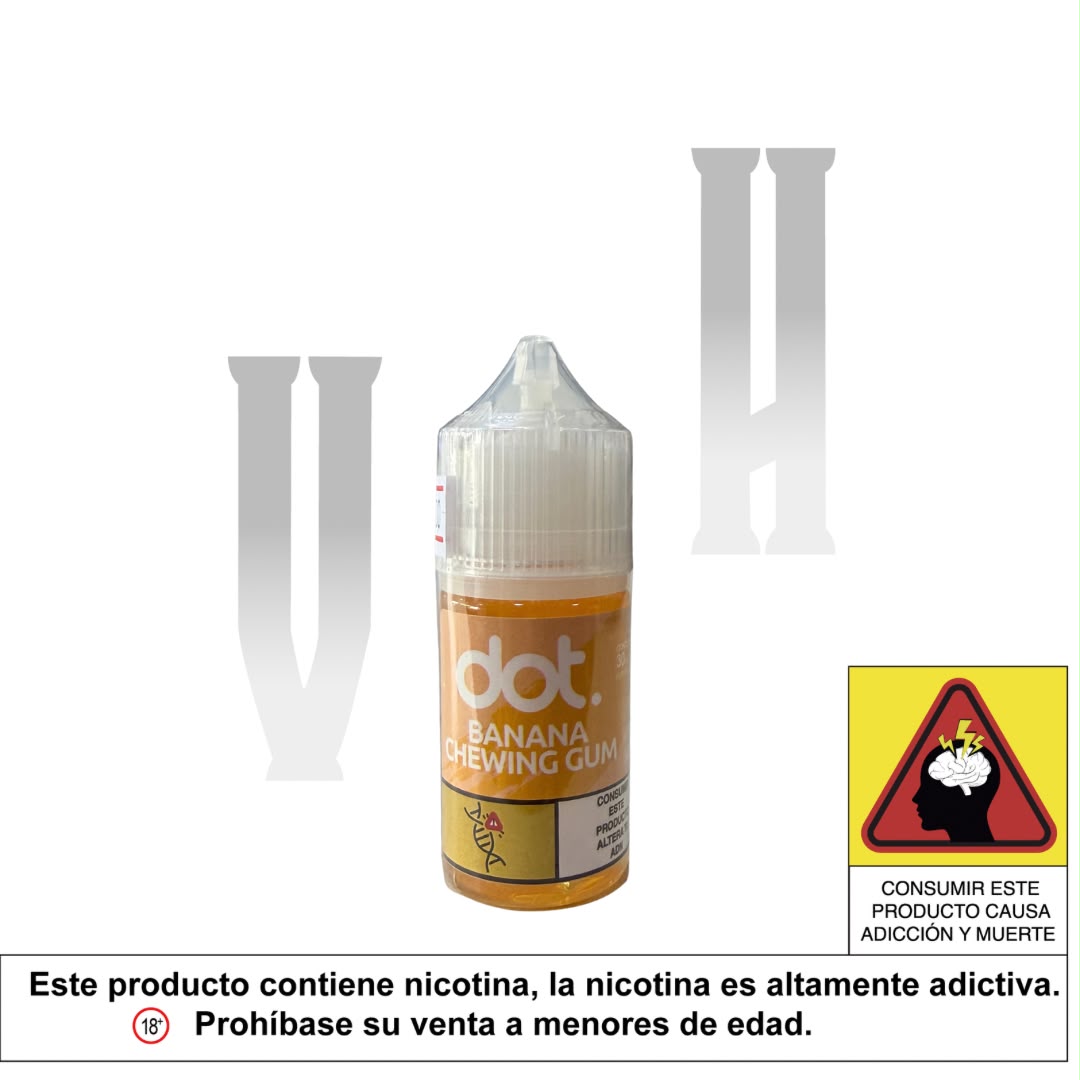 DOT SALES 30ML BANANA CHEWING GUM 50MG
