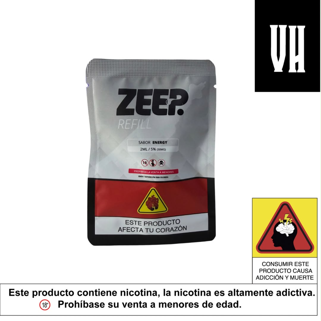 ZEEP RECARGA 2ML - ENERGY